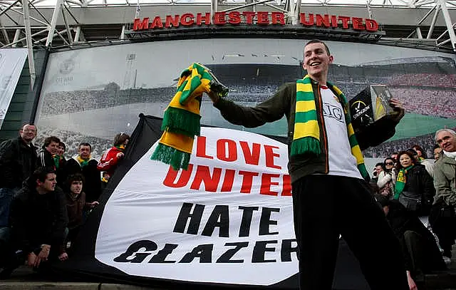 United owners the Glazer family have never been popular with the vast majority of the club's fans