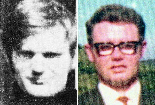 James Wray (left) and William McKinney, who died on Bloody Sunday 