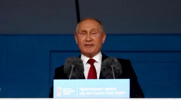 Russia president Vladimir Putin (Adam Davy/PA)