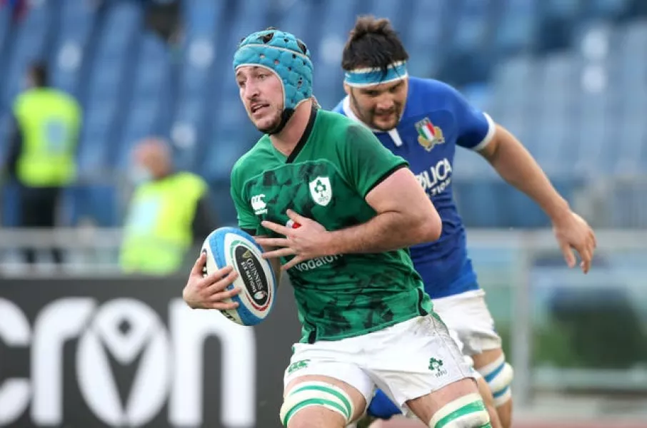 Will Connors scored two of Ireland's six tries