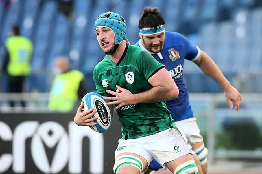 Will Connors scored two of Ireland's six tries