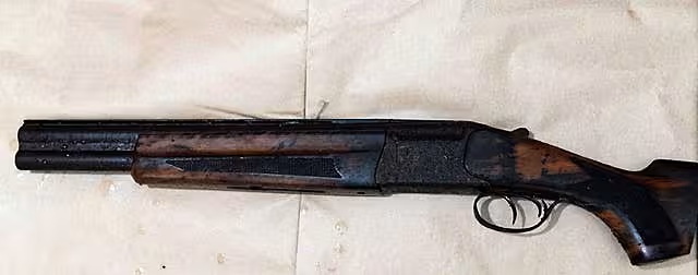 One of two suspected firearms recovered by police