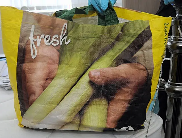 A Morrisons carrier bag 