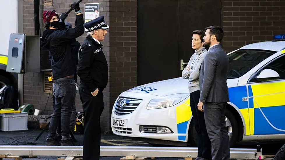 Vicky Mcclure, Martin Compston And Adrian Dunbar Film Line Of Duty In Belfast