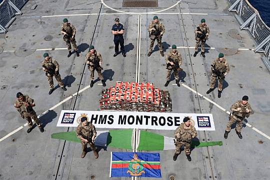 Uk Warship Seizes Huge Drugs Haul In Arabian Sea