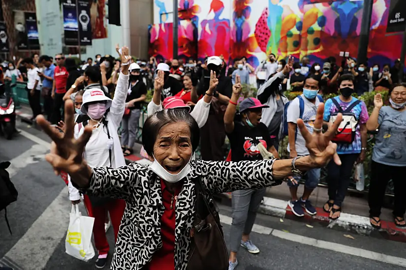 Thai Protesters Rally In Their Thousands Ahead Of Parliamentary Debate