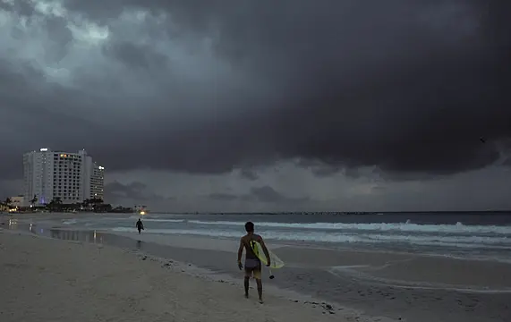 Hurricane Zeta Makes Landfall On Yucatan Peninsula
