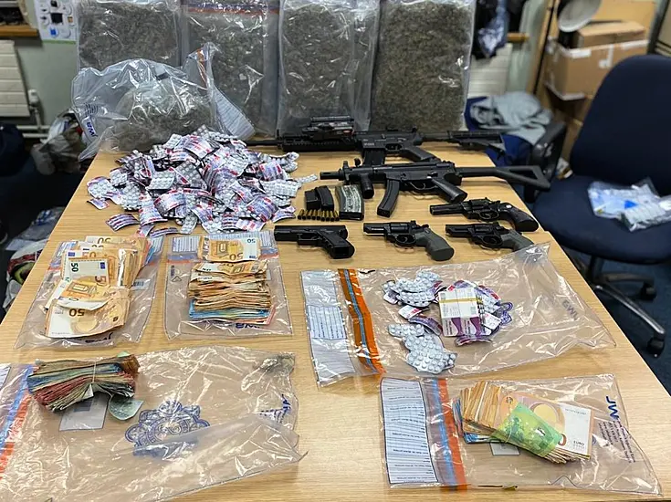 Man Due In Court After Gardaí Seize Cash, Drugs, Imitation Firearms In Dublin