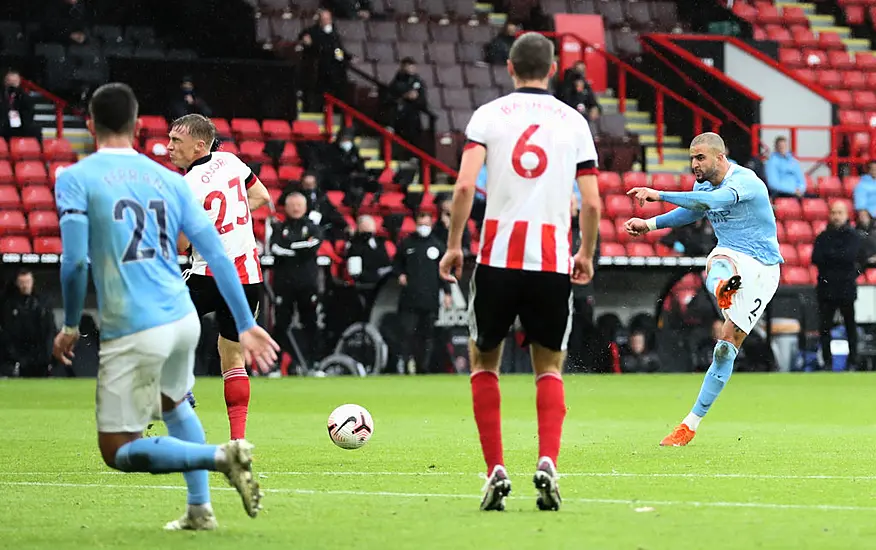 Sheffield United Fan Kyle Walker Hits Winner For Manchester City