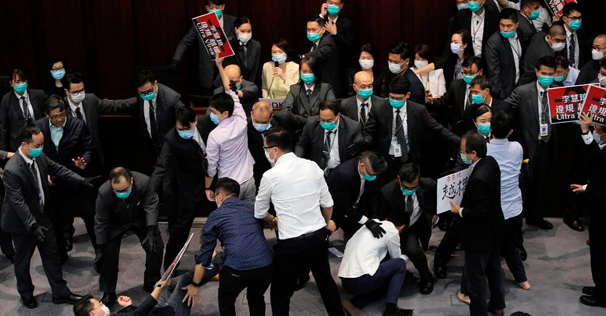 Seven Arrested Over Scuffles In Hong Kong Legislature