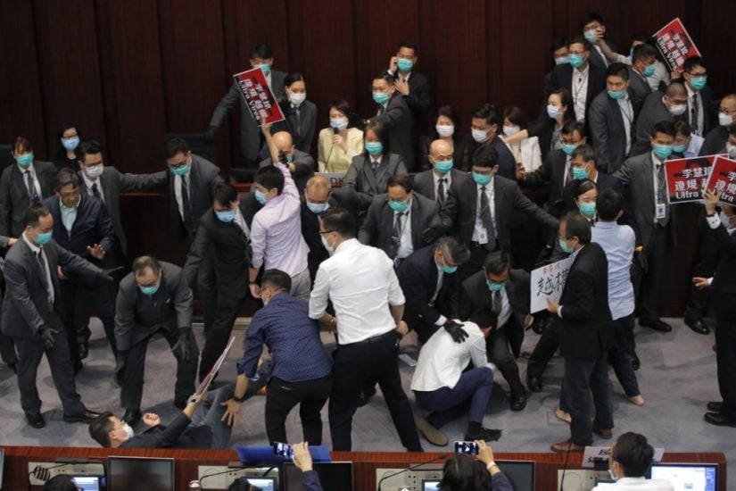 Seven Arrested Over Scuffles In Hong Kong Legislature