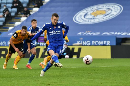 Jamie Vardy Fires Foxes To Premier League Summit As Leicester Edge Out Wolves