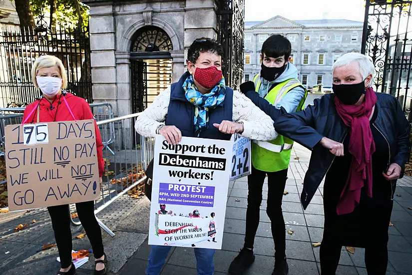 Taoiseach Meets With Debenhams Workers Over Redundancy Campaign