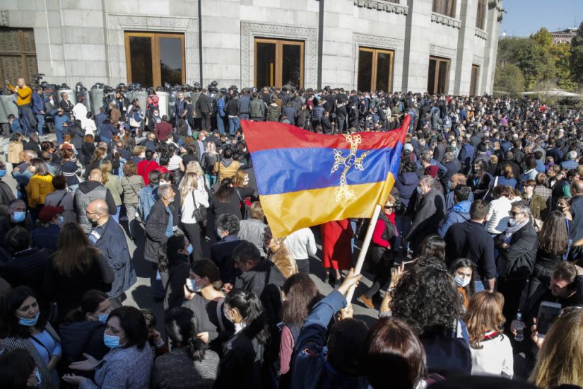 Thousands In Armenia Protest Against Nagorno-Karabakh Ceasefire Terms