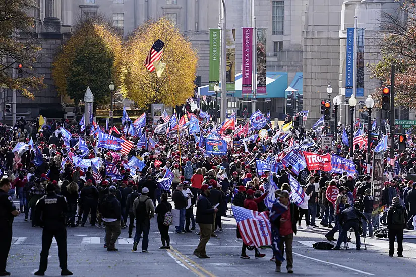 Trump Delights Protesting Supporters With Motorcade Drive-By