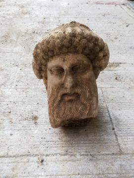 Ancient Greek God’s Bust Found During Athens Sewage Work