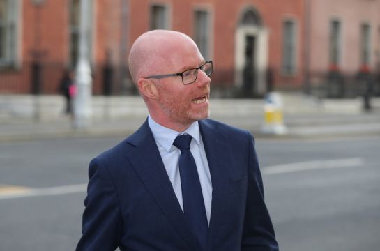 Security Fence Set Up Outside Stephen Donnelly's Home