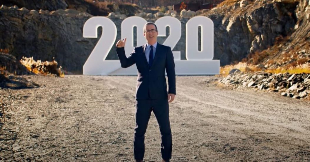 Watch As John Oliver Says Goodbye To 2020 By Blowing It Up