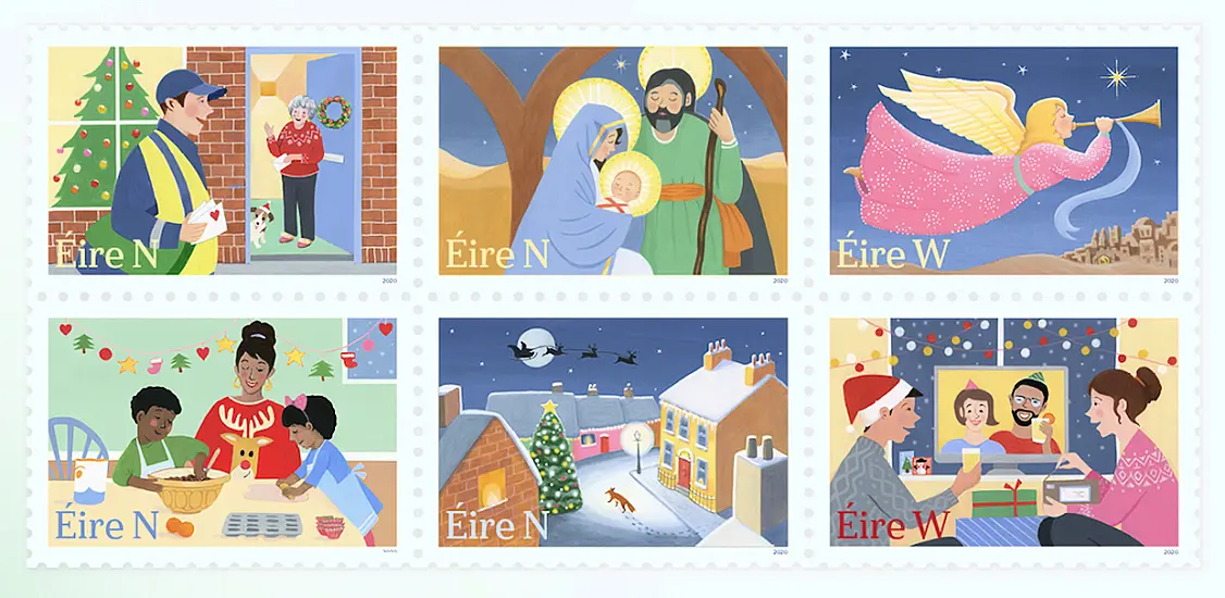 An Post Christmas Stamps See 2020-Themed Twist