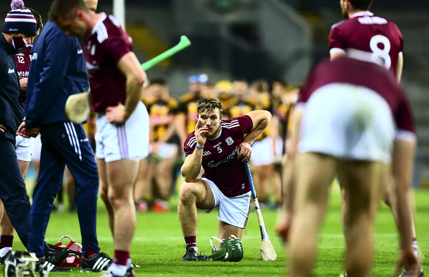 A Dejected Fintan Burke Following Galway's Loss To Kilkenny. Photo: Ken Sutton/Inpho