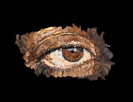 Artist Creates Eye Painting Using Only Emojis On Snapchat