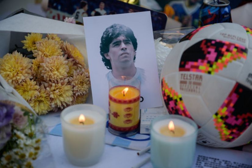 Dublin Embassy Of Argentina Opens Book Of Condolences For Maradona