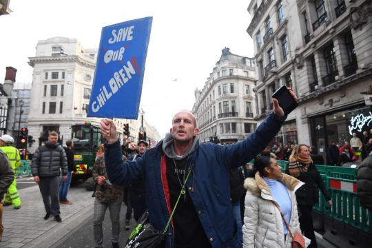 Anti-Lockdown Protests Met By Large Police Presence In Central London