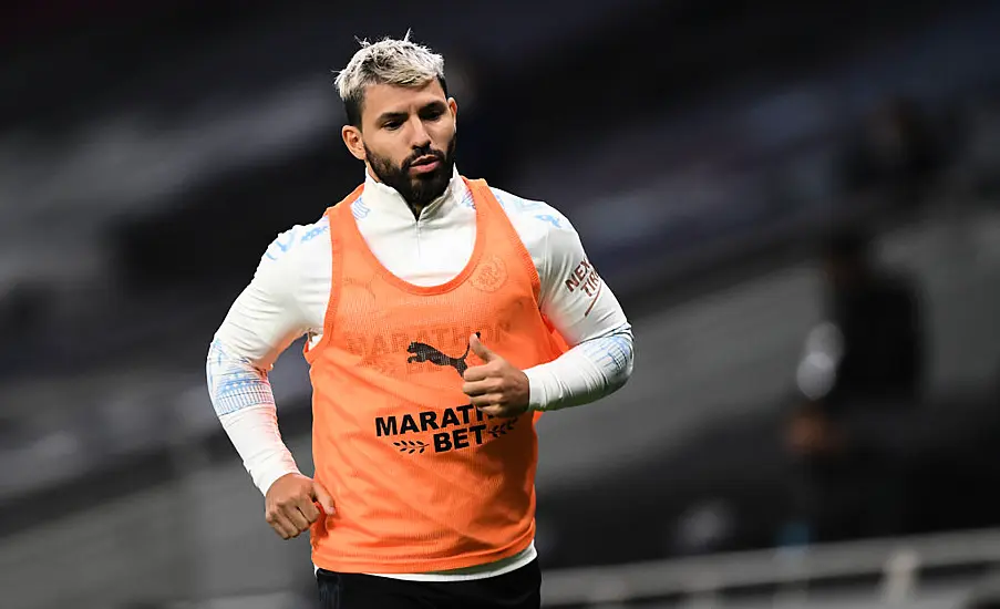 Sergio Aguero’s Man City Training Return On Hold After Minor Knee ‘Disturbance’