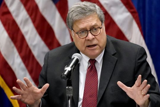 Us Attorney General William Barr Says No Widespread Election Fraud