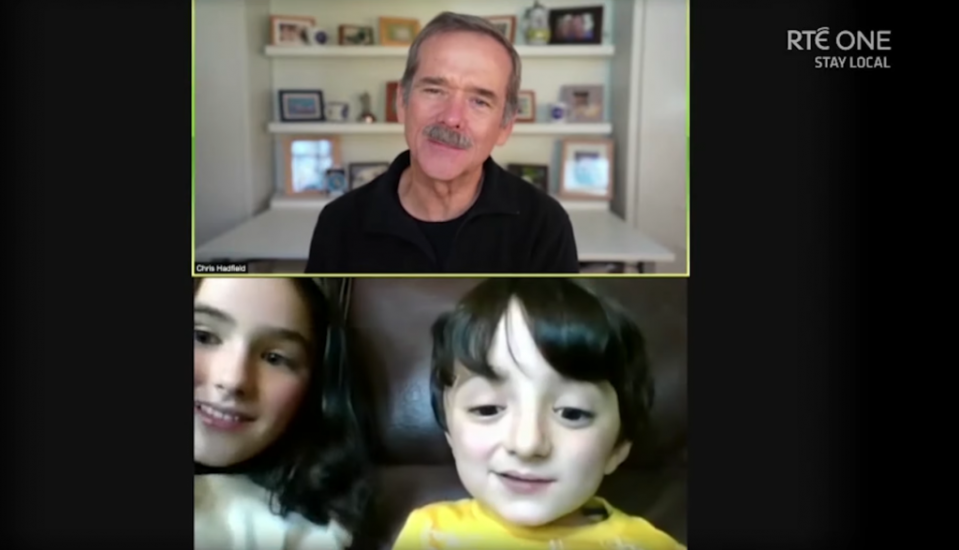 Space-Mad Boy Surprised By Astronaut Chris Hadfield On Late Late Show
