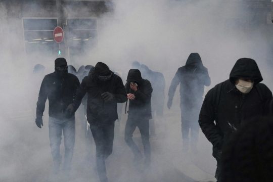 Tensions Rise On Paris March Against Proposed Police Images Law