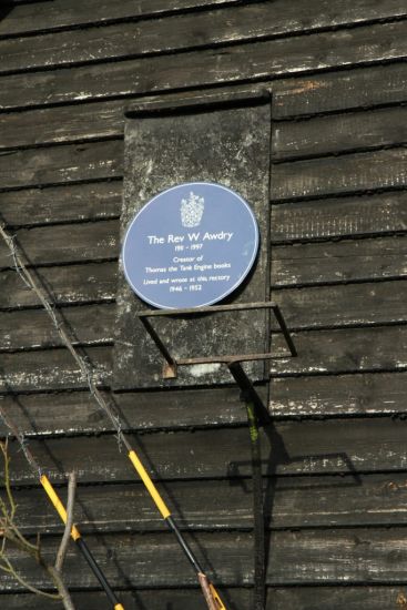 Blue Plaque Unveiled At Rectory Of Thomas The Tank Engine Creator