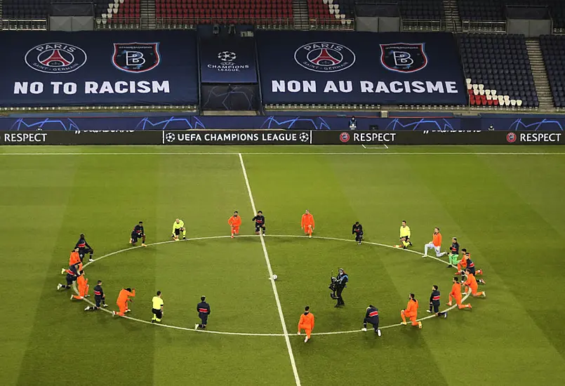 Psg And Istanbul Unite Against Racism Before Neymar Runs Riot In Rescheduled Tie