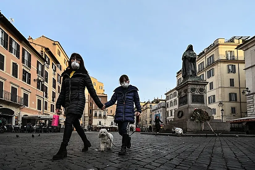 Students In Rome Stage Sit-In To Demand Schools Be Reopened