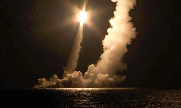 Russian Nuclear Submarine Test-Fires Missiles