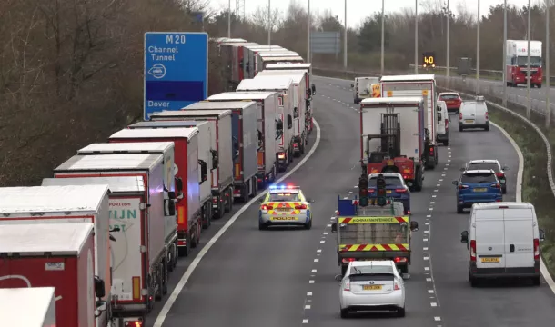 Miles-Long Lorry Queues Fuelled By Christmas Rush And Brexit Uncertainty