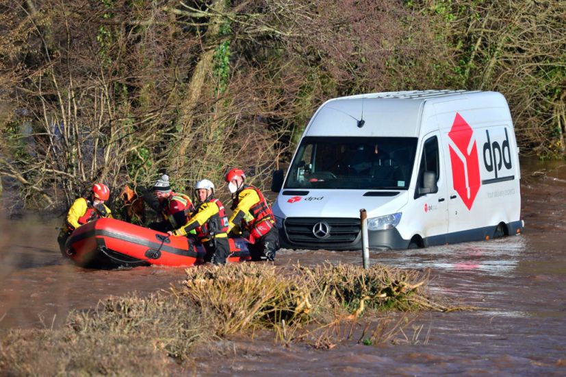 Photos: Torrential Rain Triggers Evacuations And Vehicle Rescues In Uk
