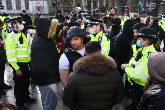 Five Police Officers Injured As 29 Arrested At London Anti-Lockdown Protest