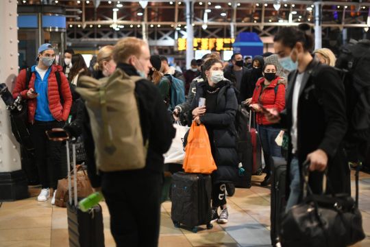 Crowds Flee London On Packed Trains After Tough Restrictions Announced