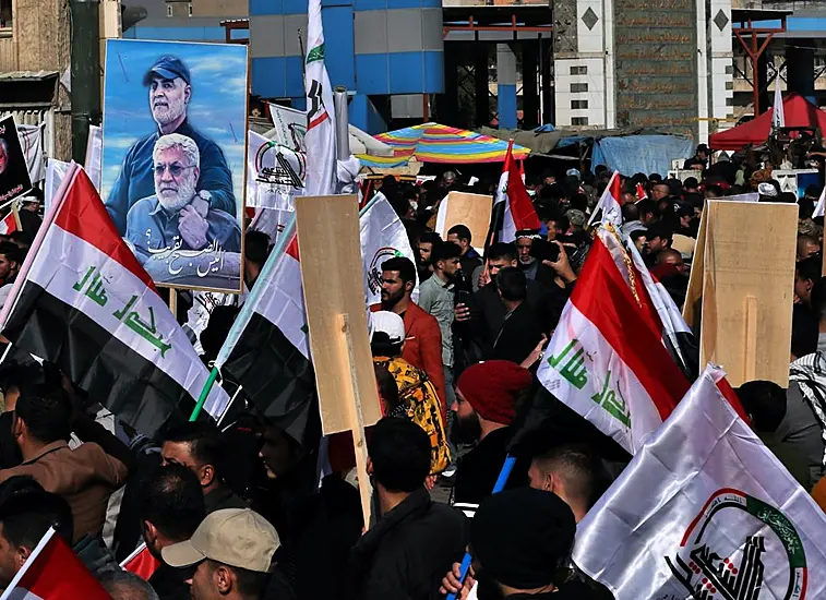 Rally In Baghdad Marks One Year Since Iran General’s Killing