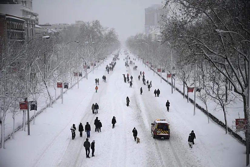 Large Parts Of Spain Brought To A Standstill By Deadly Blizzard