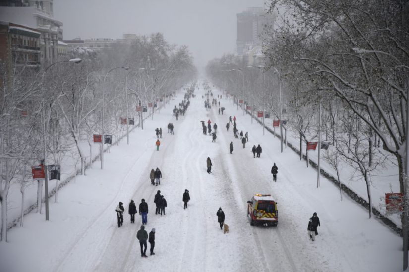 Large Parts Of Spain Brought To A Standstill By Deadly Blizzard