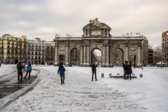 Spain Shovels Its Way Out Of Heavy Snow Dumped By Storm Filomena