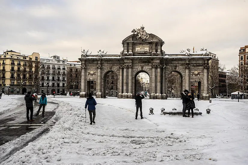 Spain Shovels Its Way Out Of Heavy Snow Dumped By Storm Filomena