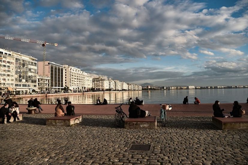 Greeks Escape Lockdown For The Beach As Winter Temperatures Soar
