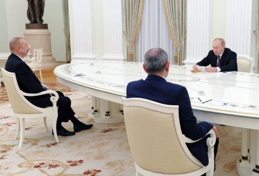 Vladimir Putin Hosts Meeting With Armenia And Azerbaijan Leaders