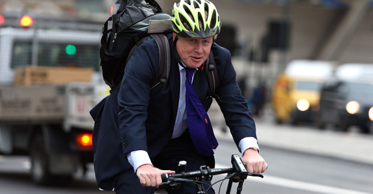 Boris johnson bike online ride