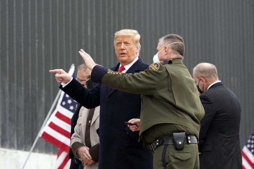 Trump Visits Us-Mexico Border To Promote Wall Project