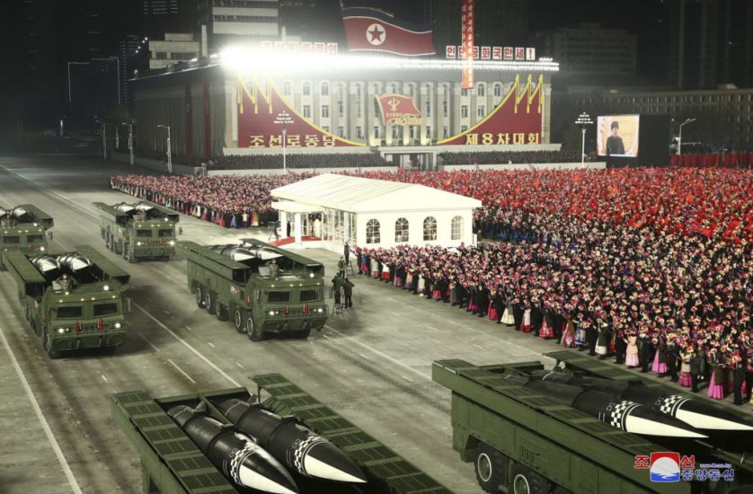 North Korea Holds Huge Military Parade As Kim Vows Nuclear Might