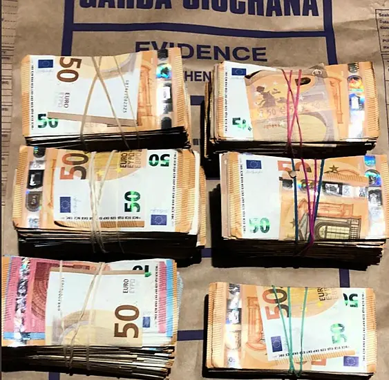 Gardaí Seize €117,000 And Arrest Man On Suspicion Of Money Laundering